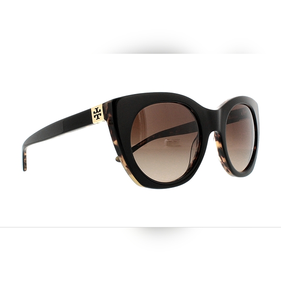 Tory Burch Pearl Port/Tortoiseshell Cat Eye Sunglasses(TY7097) With Case - Picture 13 of 13